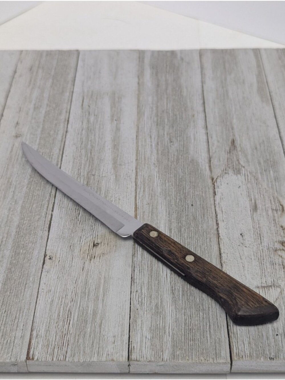 Ekco Flint Stainless Vanadium Kitchen Steak Knife 4-3/4" Blade 8-1/2" Long USA